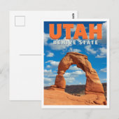 Utah Wüstenbogen Vintage Postkarte (Vorne/Hinten)