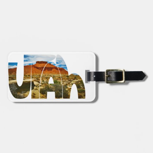 Utah-Wüstenlogo Gepäckanhänger (Vorderseite horizontal)
