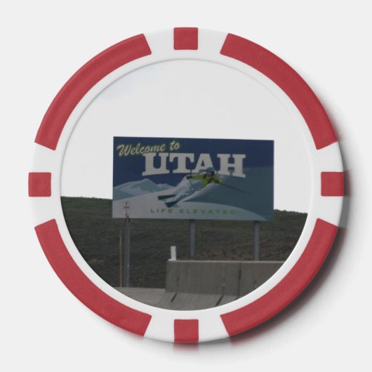 Utah-Wyoming-Staat Pokerchips (Vorderseite)