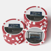 Utah-Wyoming-Staat Pokerchips (Stapel)