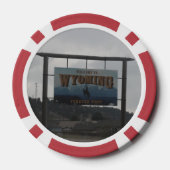 Utah-Wyoming-Staat Pokerchips (Rückseite)
