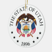 Utah-Zeichen Keramik Ornament (Links)