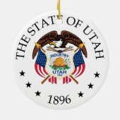 Utah-Zeichen Keramik Ornament (Hinten)