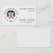 Utah-Zeichen Visitenkarte (Vorne/Hinten)