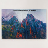 Utah Zion Mountains. Jigsaw Puzzle (Horizontal)