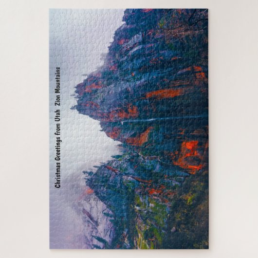Utah Zion Mountains. Jigsaw Puzzle (Vertikal)