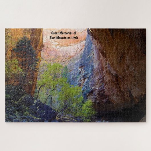 Utah Zion Mountains. Jigsaw Puzzle (Horizontal)