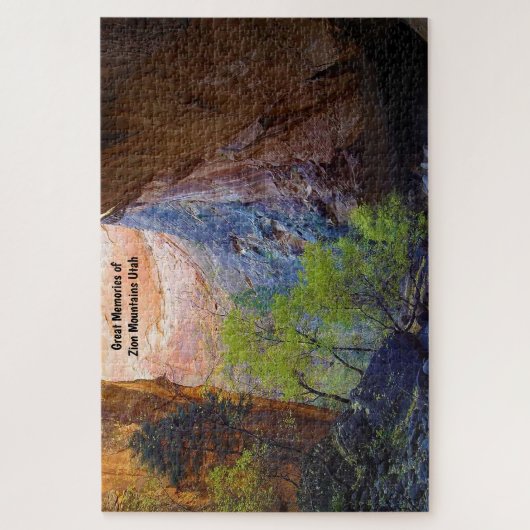 Utah Zion Mountains. Jigsaw Puzzle (Vertikal)