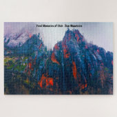 Utah Zion Mountains. Jigsaw Puzzle (Horizontal)