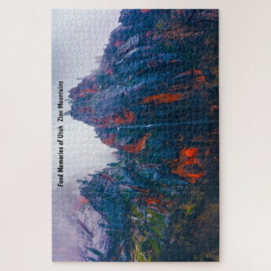 Utah Zion Mountains. Jigsaw Puzzle (Vertikal)