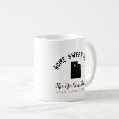Utah Zuhause Sweet Zuhause Family Monogram Tasse (VorderseiteRechts)