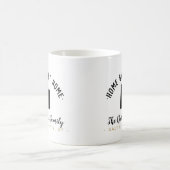 Utah Zuhause Sweet Zuhause Family Monogram Tasse (Mittel)