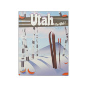 Utah zum Skifahren! Notizblock (Rotiert)