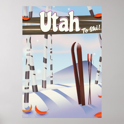 Utah zum Skifahren! Poster (Vorne)