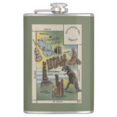 UtahDepictions der Standorte, zum in UtahUtah zu Flachmann (Vorderseite)