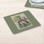 UtahDepictions der Standorte, zum in UtahUtah zu Rechteckiger Pappuntersetzer (angewinkelt)