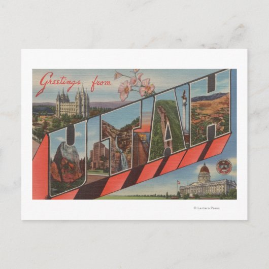 UtahLarge Letter ScenesUtah Postkarte (Vorderseite)