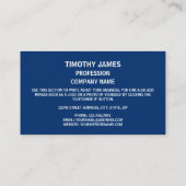 Utahn Flag, Flagge von Utah Visitenkarte (Rückseite)