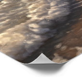 Utahraptor bei Morgendruck Poster (Ecke)