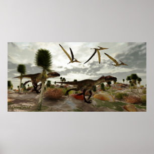 Utahraptor-Jagd Poster