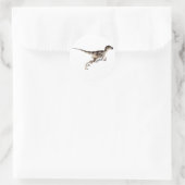 Utahraptor Runder Aufkleber (Tasche)