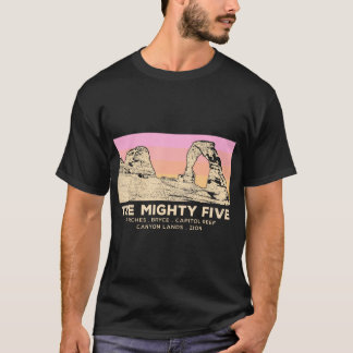 Utahs Der Mighty Five National Parks T - Shirt