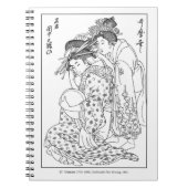 Utamaro Famous Hair Dressing Geisha Notebook Notizblock (Vorderseite)
