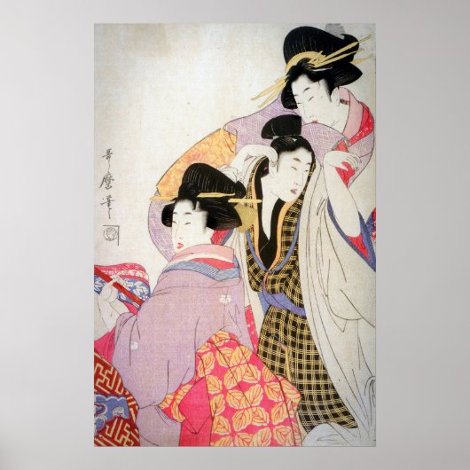 Utamaro Geishas mit Tipsy Client Poster (Vorne)