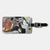 Utamaro: Liebhaber, 1797 Gepäckanhänger (Vorderseite horizontal)