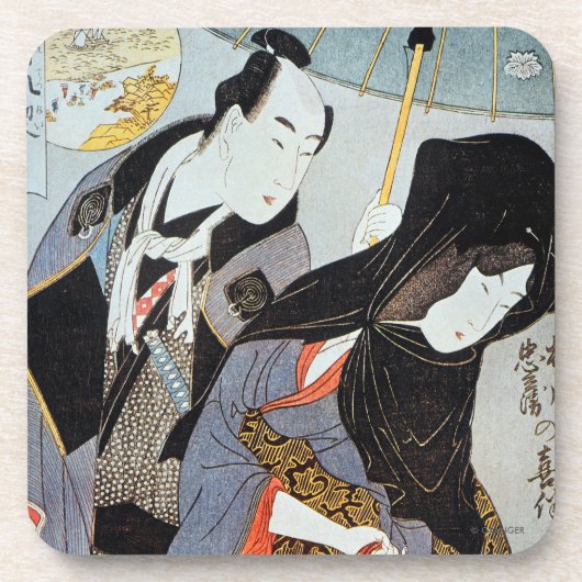 Utamaro: Liebhaber, 1797 Untersetzer (Vorderseite)