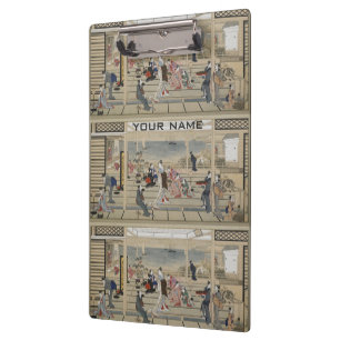 Utamaro's angepasste japanische Art Zwischenablage Klemmbrett