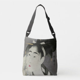 Utamaro's Ase O Fuku Onna Kunsttaschen Tragetaschen Mit Langen Trägern