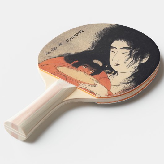 Utamaro's Japanisch Art Custom Tischtennis Paddel Tischtennis Schläger (Rückseitenansicht)