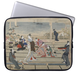 Utamaros japanischer Art Laptop-Ärmel Laptopschutzhülle