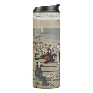Utamaros japanischer Kunstauscher Thermosbecher