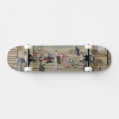Utamaros japanisches Kunst-Skateboard Skateboard (Horizontal)