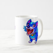 ute Blue Lacy Dog Coffee Tasse (VorderseiteRechts)