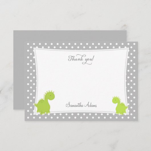 Ute Dinosaur Danke, Karte (Vorne/Hinten)