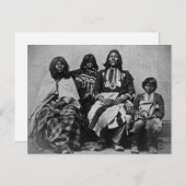 Ute Family Vintag Stereoview Postkarte (Vorne/Hinten)