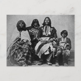 Ute Family Vintag Stereoview Postkarte