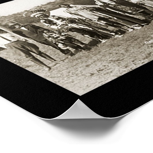 Ute Indian Camp Foto 1913 Poster (Ecke)