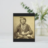 Ute Indian mit Pistole und Card Postkarte (Stehend Vorderseite)
