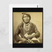 Ute Indian mit Pistole und Card Postkarte (Vorne/Hinten)