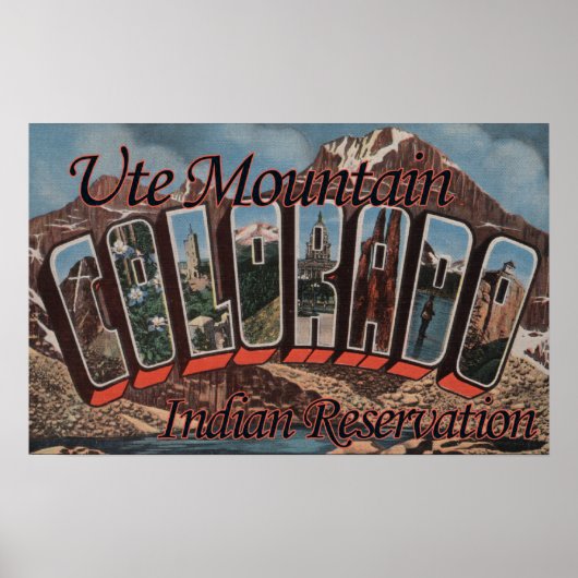Ute Mountain Indian Reservation, Colorado Poster (Vorne)