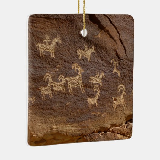 Ute Petroglyphen Keramikornament (Rechts)