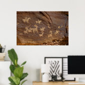 Ute Petroglyphen Poster (Heimbüro)
