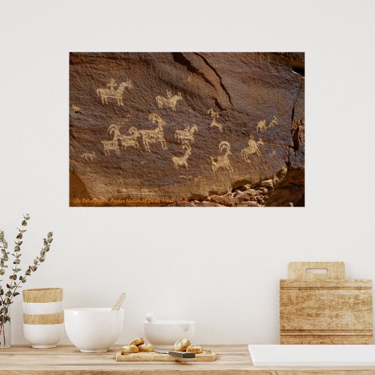 Ute Petroglyphen Poster (Küche)