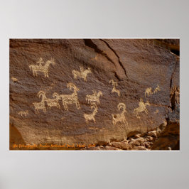 Ute Petroglyphen Poster