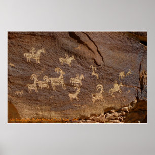 Ute Petroglyphen Poster