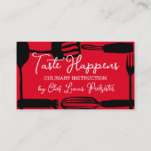 Utensic whisk spatula Koch Catering Kochkurs Visitenkarte (Vorderseite)